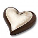 Keepsake Heart Brass Urn - Gold Finish