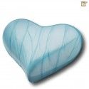 Love Heart Keepsake Urn 3 Cu. In.  Blue
