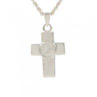 Paw Print Cross Pendant Urn