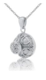 Ancient Celtic Silver Keepsake Pendant