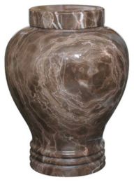 Tiger Eye  Large/Adult Marble Cremation Urn 230 Cu In