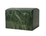 Forest Green Adult Urn Cultured Marble Cremation Urn