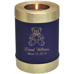 Blue Nightfall Candle Holder Memorial Candle
