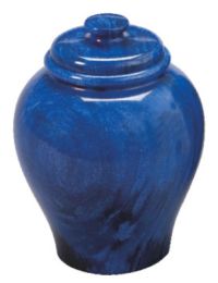 Cobalt Blue Marble Urn Keepsakes 80 Cu In