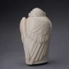 Angel Wings Sculpture Ceramic Cremation Urn Transparent