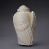 Angel Wings Sculpture Ceramic Cremation Urn Transparent