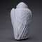 White Angel Wings Sculpture White Ceramic Cremation Urn