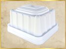 Poly Urn Vault White Poly Litho Vault