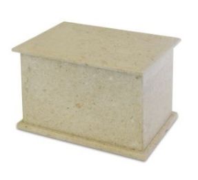 Life Treasured Cream Stone Urn 200 Cu In.