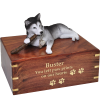 Pet Cremation Rosewood Urns Husky With Stick
