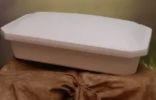 Economy Large Black or White Pet Casket 32 Inches
