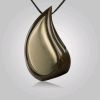 Tear Drop Shaped Pendant in Brass, Also Available in Other Sizes