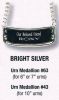 Personalized Bright Silver Color Name-Plate Medallion for 6"/7" Cremation Urns