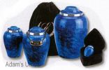 Cobalt Blue Child/Pet Urn 64 Cu. In. With Velvet Pouch