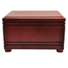 Large Cherry Finish Grooved Horizontal Wood Urn 350 Cu In