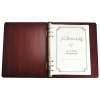 Funeral Guest Book Wooden Binder With Family Photo Option