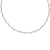 Sterling Silver 16" Wavy Chain with Clasp