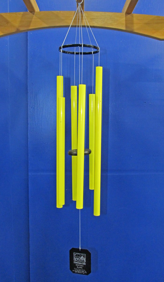 Small Himalayan Echo Yellow Wind Chimes Urn with Kit