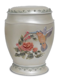 Humming Bird Resin Adult  Cremation Urn 220 Cu In.