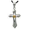 Premium Stainless Steel Cross My Heart Keepsake Urn