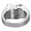 Cremation Jewelry Premium Stainless Steel Bold Heart Ring 1 Metal