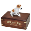 Pet Cremation Rosewood Urn Jack Russell Terrier-Sitting
