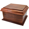 Pet Cremation Wood Urns: Stately Wood Pet Urn 40 Cu In