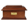 Pet Cremation Wood Urns: Stately Wood Pet Urn 40 Cu In