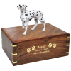 Dog Wood Cremation Urn Dalmatian  4 Sizes