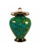 Hand Blown Glass Cremation Keepsake Urn in Amato Aegean