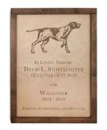 Custom Wall Mounted Wood Cremation Urn Plaque 237 Cu In
