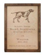 Custom Wall Mounted Wood Cremation Urn Plaque 237 Cu In