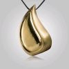 Tear Drop Shaped, Funeral Cremation Urn Pendant Also Available In Other Sizes.