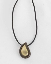 Tear Drop Shaped Pendant in Brass, Also Available in Other Sizes