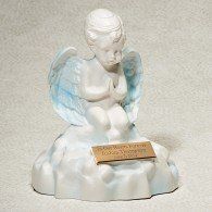 Angel on A Cloud Blue Urn  20 cu.in.