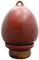 Biridhouse Scattering Urn Ceramic Egg In Red Oxide