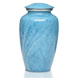 The Artisan Blue Metal Cremation Urn 200 & 3 Cu. In.