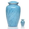 The Artisan Blue Metal Cremation Urn 200 & 3 Cu. In.