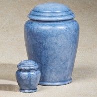 Blue Waters Alabaster Adult Size Urn 201 Cu In