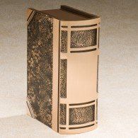 Book Bronze Adult Cremation Urn 200 Cu In