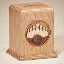 Oak Bowling Cremation Urn 200 Cu In