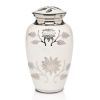 Floral Symphony Brass White Over Plated Chrome 200 & 3  Cu. In.