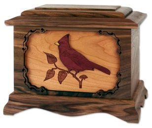 A Cardinal Bird Cremation Urn 230 Cu. In.