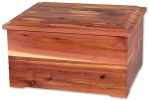 Adult Cedar Urn with Memory Chest Combo