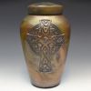 Handcrafted Celtic Cross Raku Cremation Urn in 5 Sizes