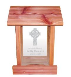 Celtic Cross Bird Feeder Memorial Gift