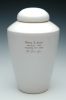 Handcrafted Ceramic Cremation Urn With Inscription 200 Cu In