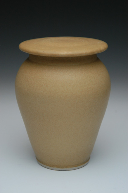 Handcrafted Pale Apple Ceramic Cremation Urn