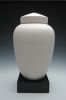 Handcrafted Ceramic Cremation Urn With Inscription 200 Cu In