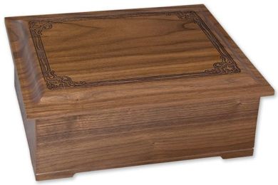 Renaissance Walnut Wood Companion Urn  400 Cu. In.